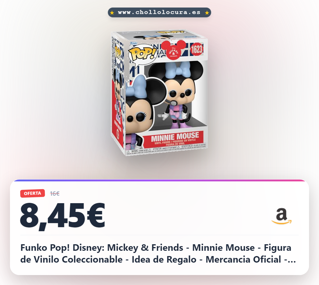 Funko Pop! Disney: Mickey & Friends - Minnie Mouse - Figura de Vinilo Coleccionable - Idea de Regalo - Mercancia Oficial - Juguetes para Niños y Adultos - Cartoon Fans