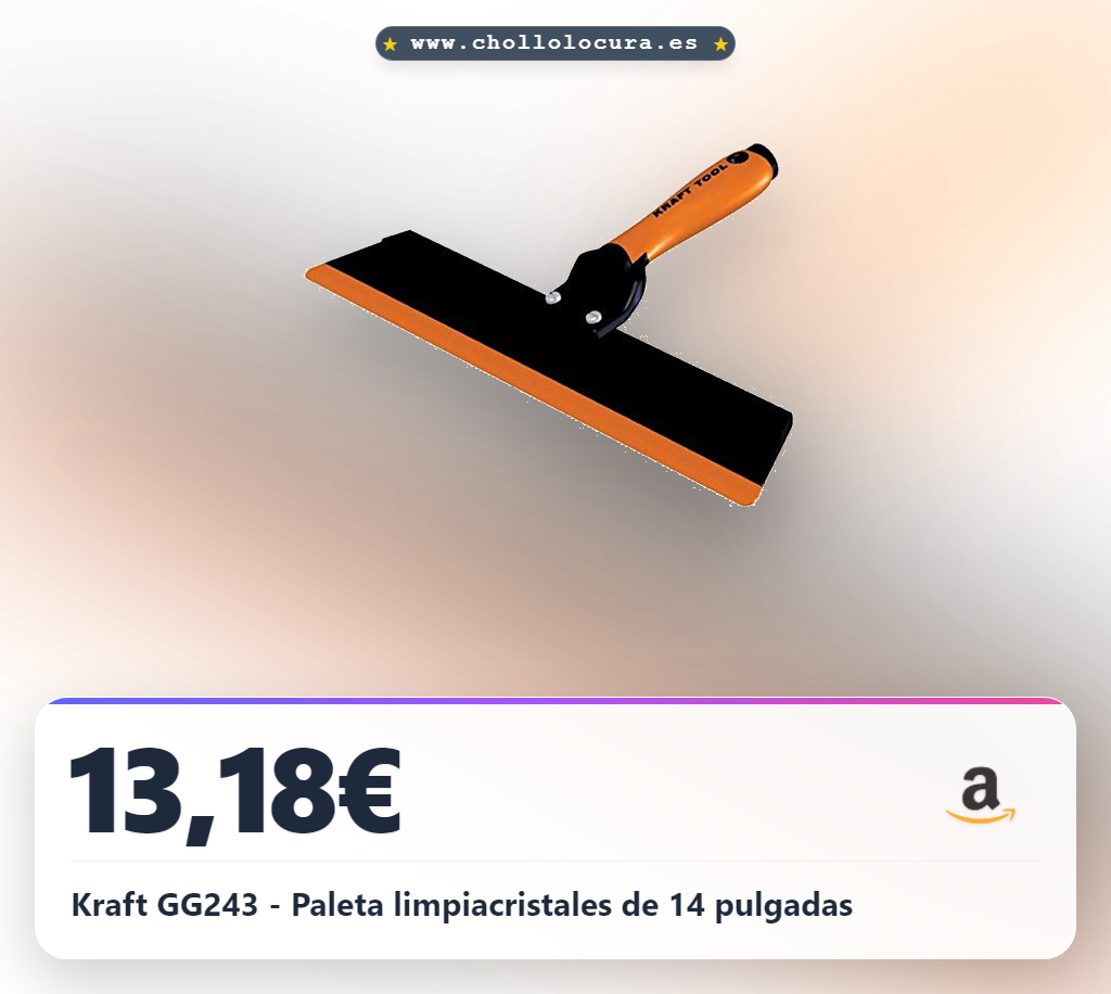 Kraft GG243 - Paleta limpiacristales de 14 pulgadas