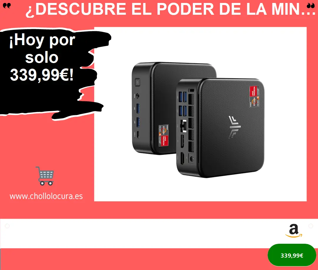 ¿Descubre el poder de la mini PC NiPoGi E3B con AMD Ryzen 5 7430U, 32GB RAM y triple pantalla?