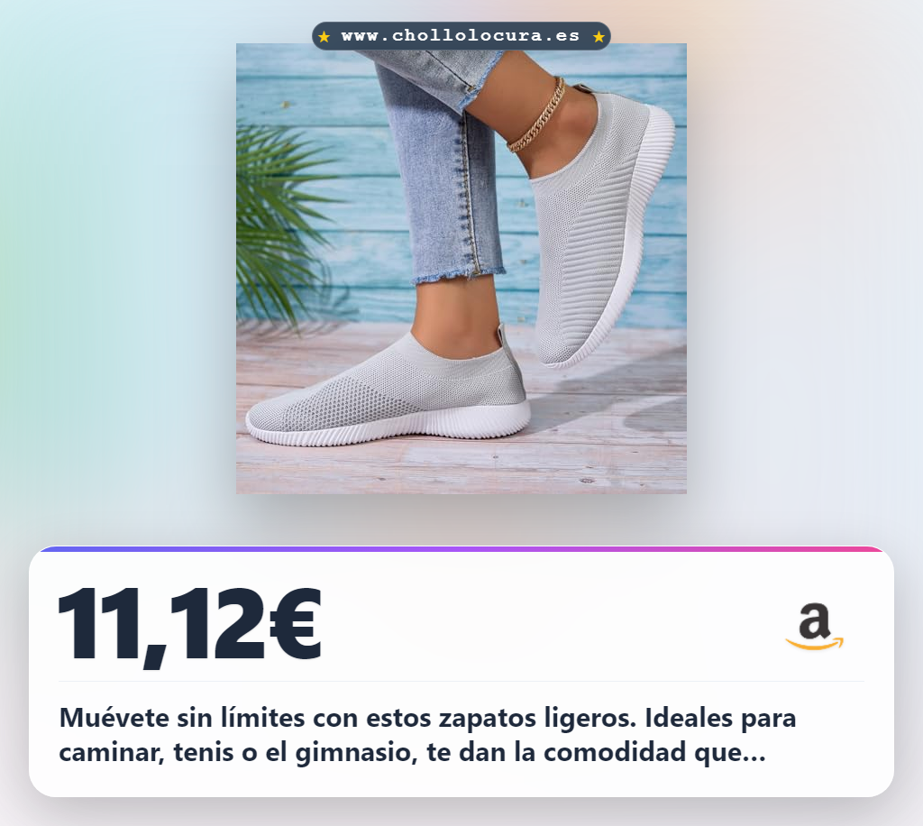 Aprovecha estos zapatos de tenis para caminar mujer. Ligeros, casuales y sin cordones para el gimnasio al mejor precio.