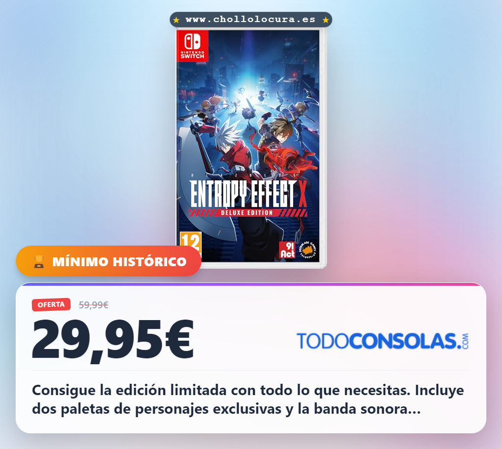 Aprovecha la Edición Limitada BlazBlue Entropy Effect X con dos paletas y banda sonora completa