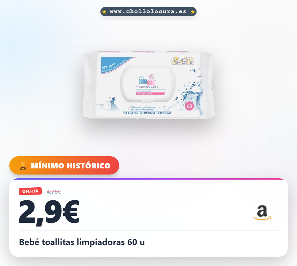 Bebé toallitas limpiadoras 60 u