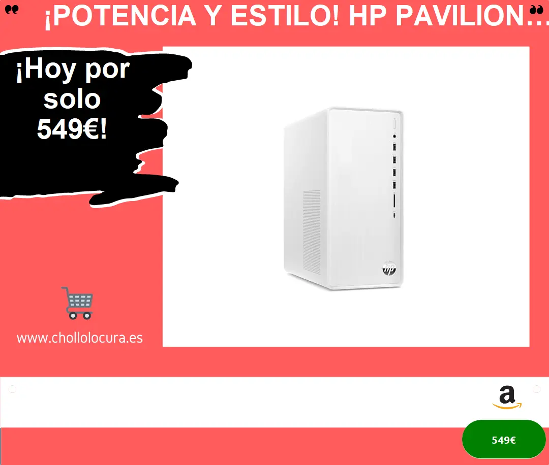 ¡Potencia y Estilo! HP Pavilion P01-4000ss: Ordenador de Sobremesa Inteligente