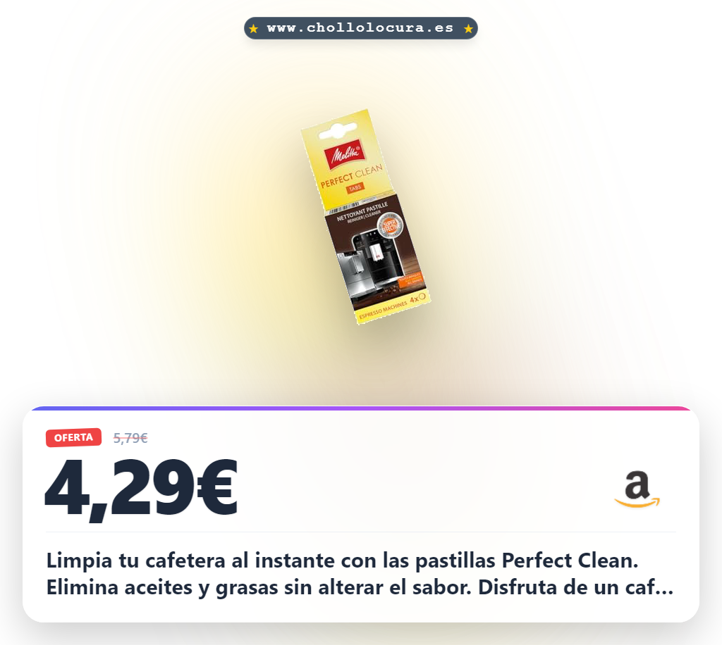 Aprovecha las pastillas Perfect Clean para limpiar tu cafetera superautomática y disfrutar de un sabor puro