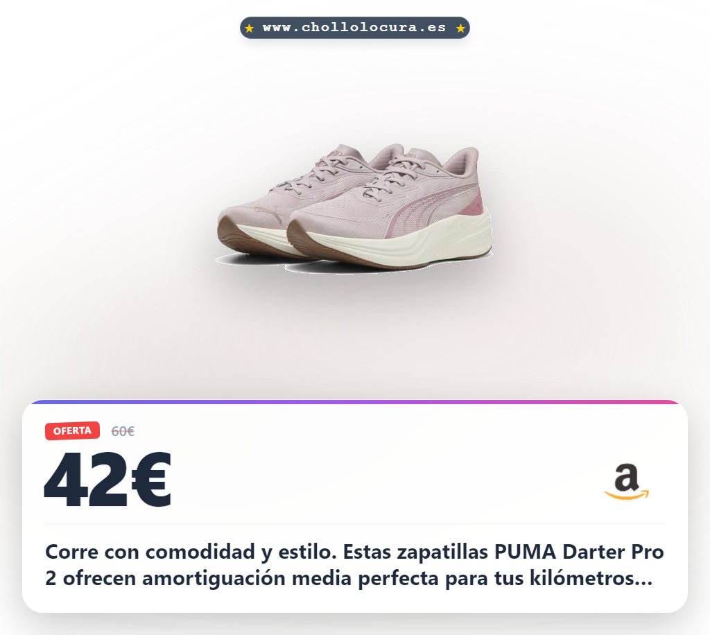 Encuentra las zapatillas de running PUMA Darter Pro 2 unisex con amortiguación media a precio de chollo