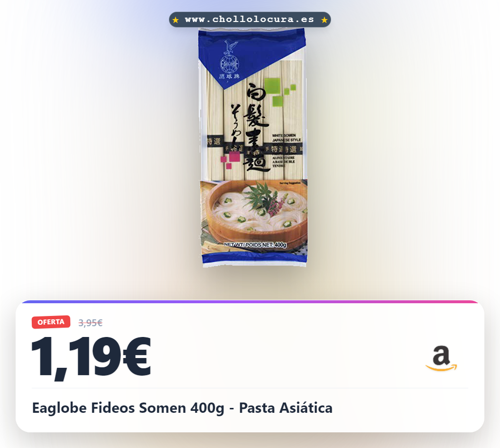 Eaglobe Fideos Somen 400g - Pasta Asiática