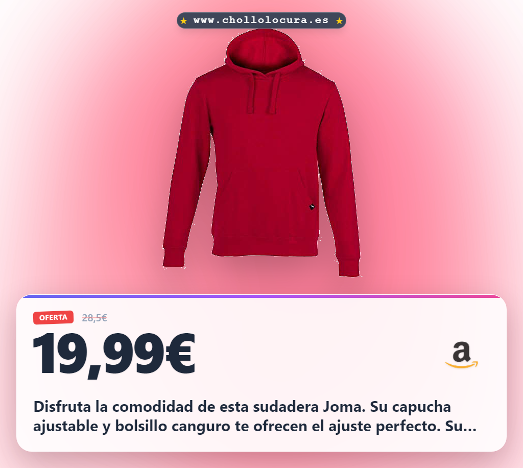 Ahorra en la Joma Sudadera Montana con capucha ajustable y tejido fleece en oferta histórica