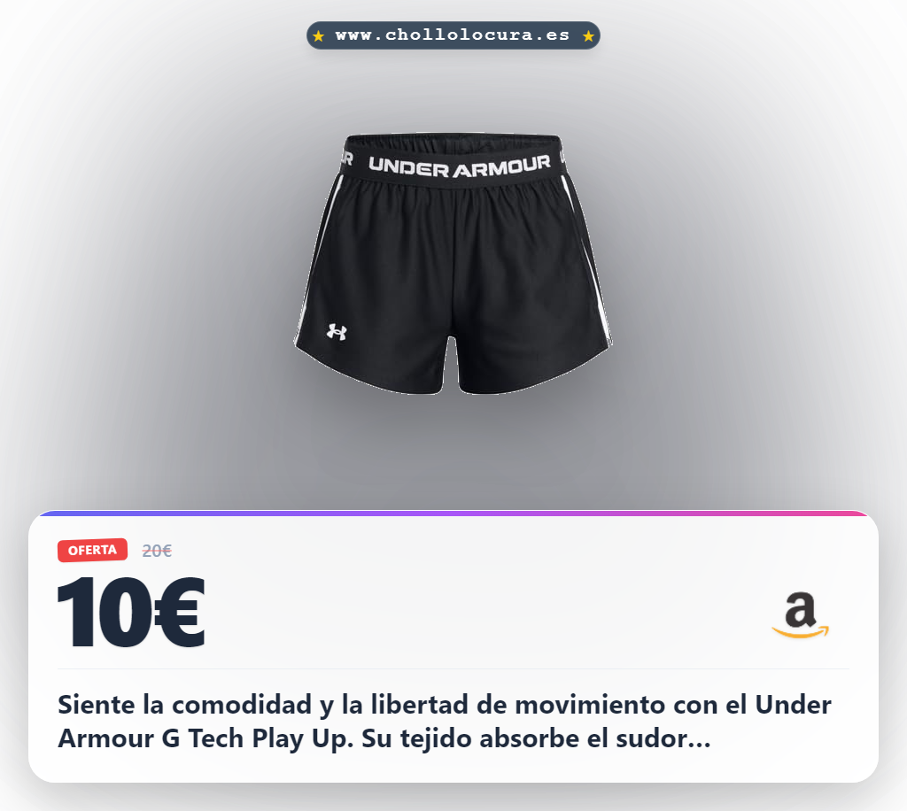 Aprovecha los shorts Under Armour G Tech Play Up. Tejido de punto suave y ligero para máxima comodidad y transpirabilidad
