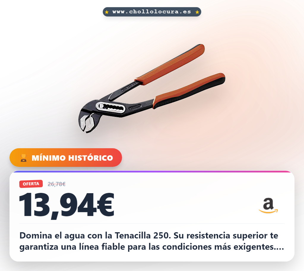 Aprovecha la tenacilla 250 de alta resistencia para tu pesca al mejor precio de oferta. ¡Consigue la tuya ya!