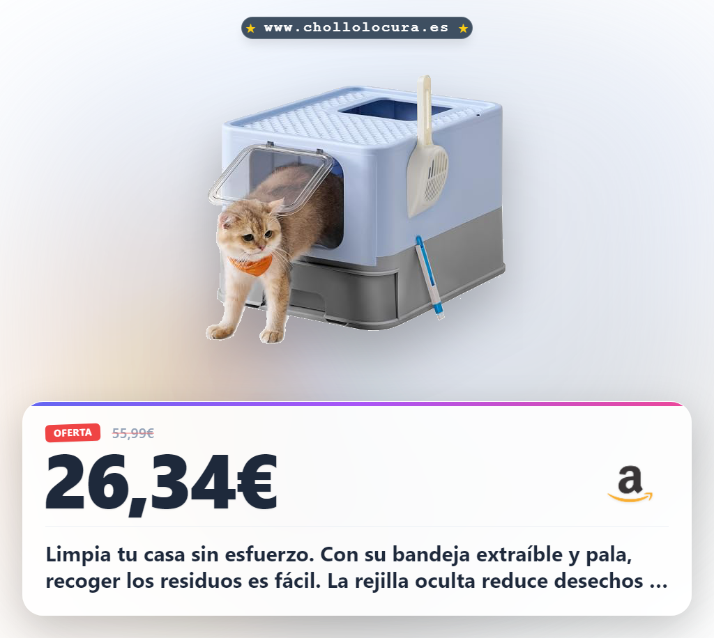 Limpia tu casa sin esfuerzo. Con su bandeja extraíble y pala, recoger los residuos es fácil. La rejilla oculta reduce desechos y mantiene tu hogar limpio. Su diseño resistente evita fugas y soporta hasta 15 kg. ¡Instálala en 5 minutos y disfruta de la comodidad!