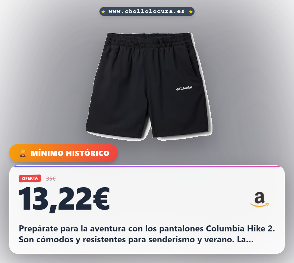 Prepárate para la aventura con los pantalones Columbia Hike 2. Son cómodos y resistentes para senderismo y verano. La tecnología Omni-Wick mantiene la frescura y Omni-Freeze te da confort en días largos. Ideales para todas las exploraciones de tu hijo.