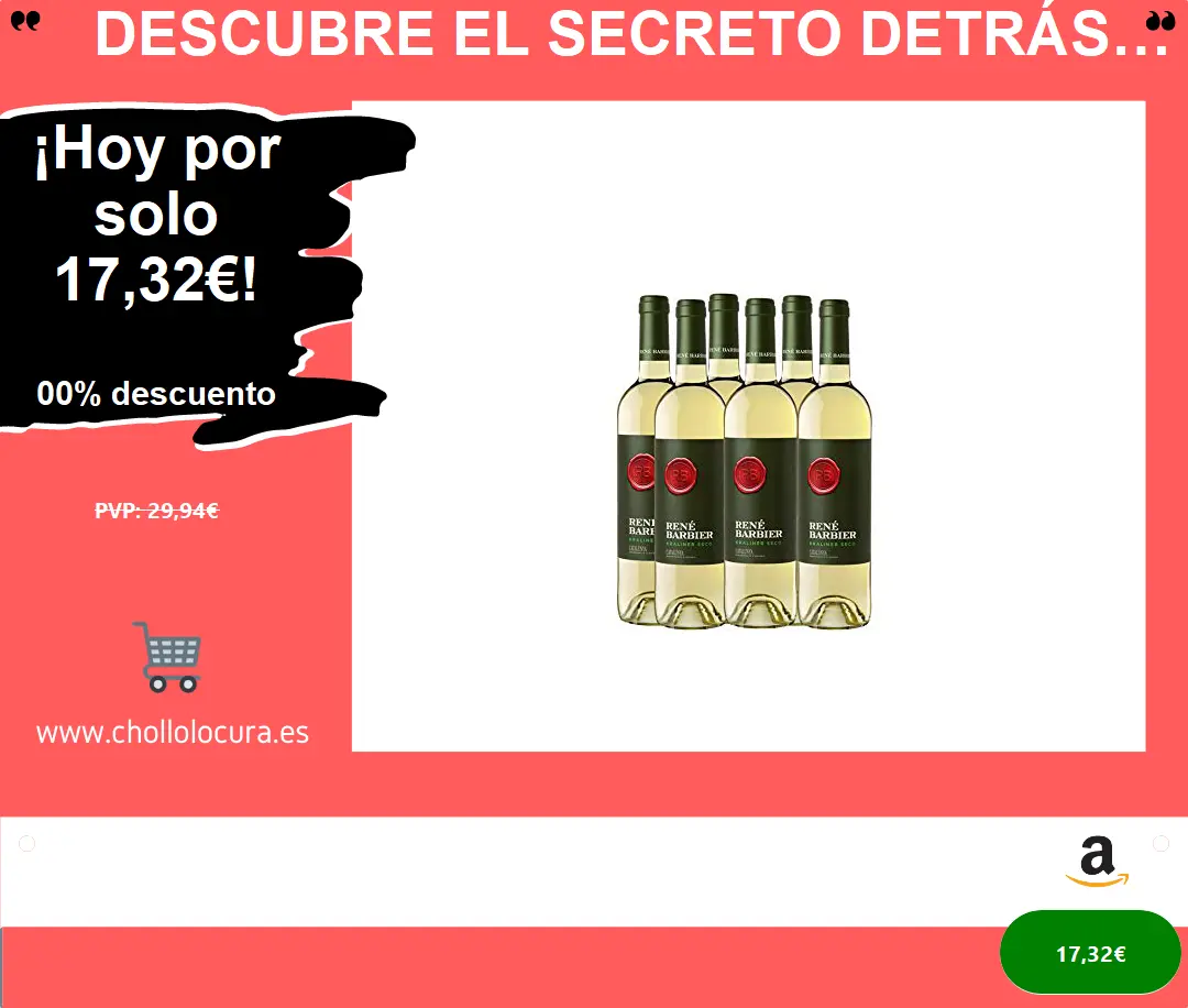 Descubre el secreto detrás del vino blanco seco de Rene Barbier: Kraliner, D.O. Catalunya, en un pack de 6 botellas de 750 ml