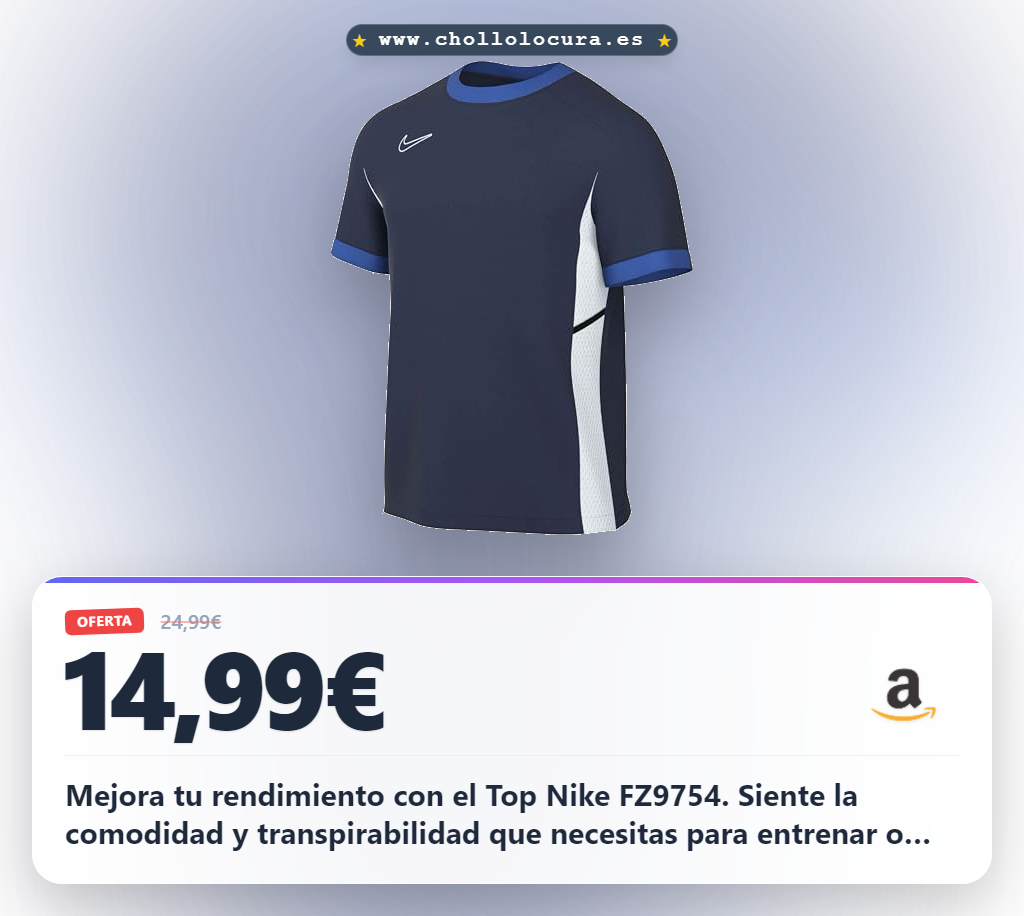 Ahorra en la sudadera Nike FZ9754-410 para hombre, producto deportivo ideal a precio de chollo y máxima comodidad al mejor precio del año.
