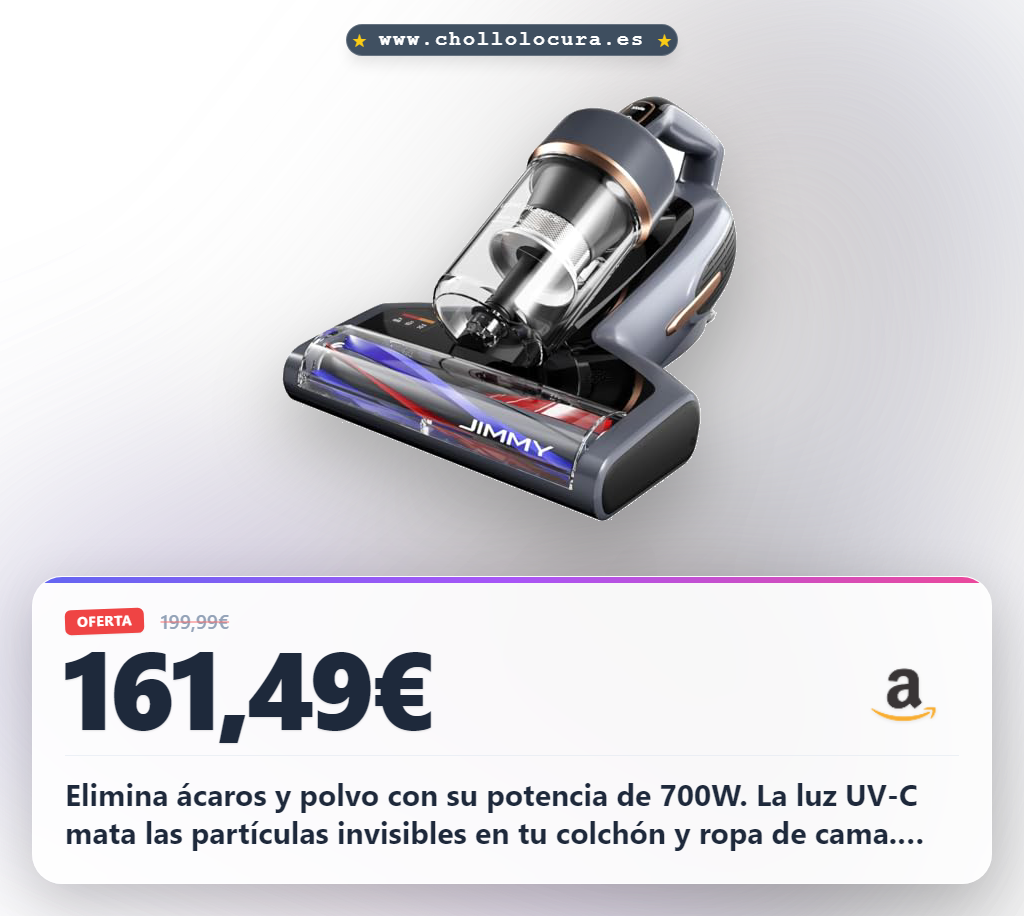 Aprovecha el aspirador de ácaros Jimmy BX7 Pro MAX con luz UV-C y calor 65ºC al mejor precio de oferta histórica en casa