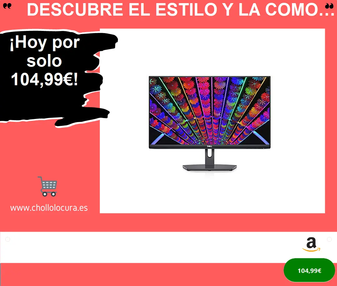 Descubre el estilo y la comodidad con el monitor Dell S2421NX: 24" Full HD, diseño elegante y tecnología IPS para una experiencia visual sin igual
