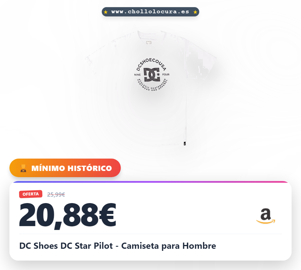 DC Shoes DC Star Pilot - Camiseta para Hombre