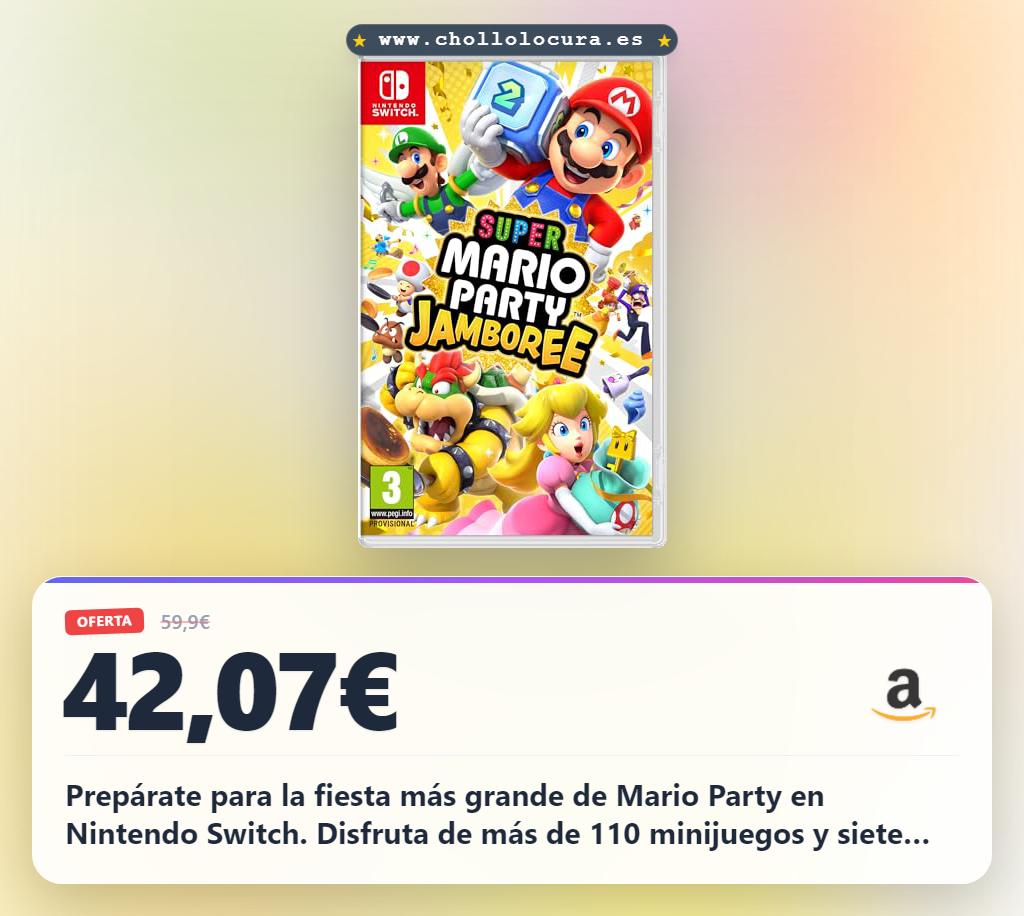 Aprovecha la fiesta más grande de Mario Party Jamboree en Nintendo Switch con 110 minijuegos y desafíos