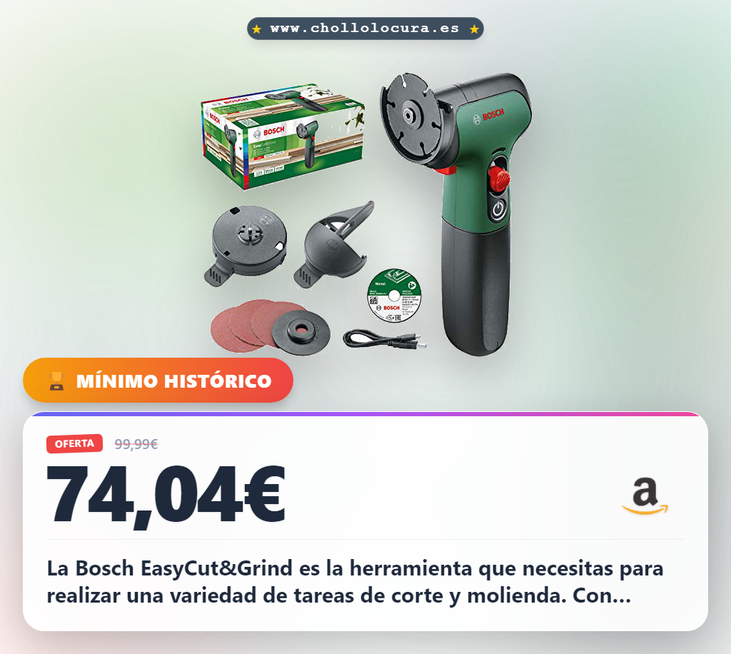 Bosch EasyCut&Grind - Multiherramienta a Batería Gris, 2.0 Ah, 7.2 V, en Caja