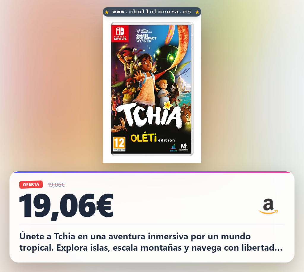 Aprovecha Tchia Oléti Edition Nintendo Switch para aventura inmersiva y exploración tropical al mejor precio