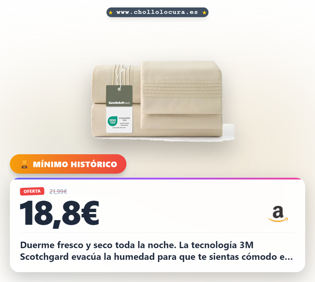 Aprovecha el juego de sábanas Bedsure microfibra 3 piezas 90x190 cm frescas y secas con bolsillo profundo al mejor precio