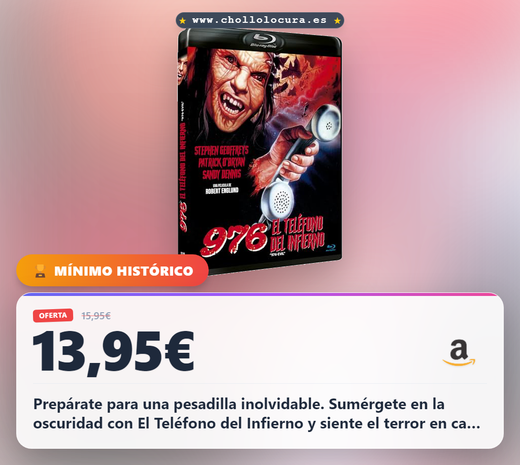 Descubre El Teléfono del Infierno Blu-ray. Vive la pesadilla de terror en casa a precio de chollo. ¡No te quedes fuera!
