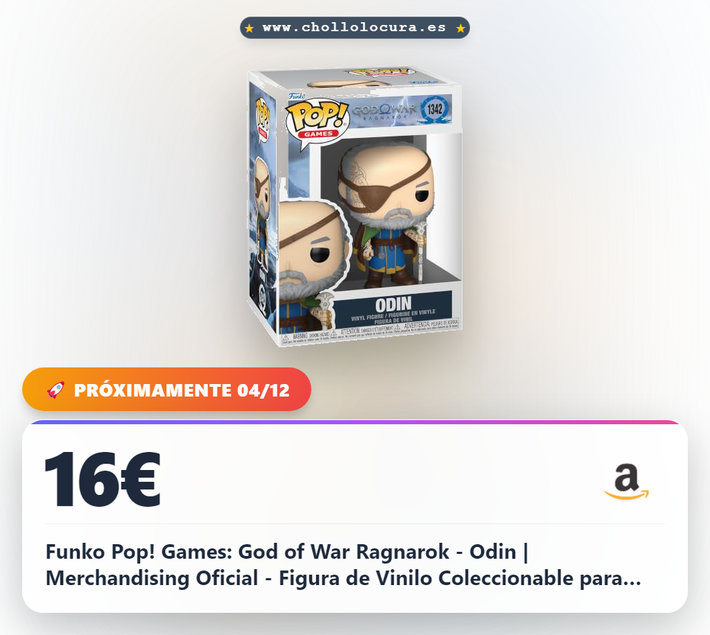Funko Pop! Games: God of War Ragnarok - Odin | Merchandising Oficial - Figura de Vinilo Coleccionable para Decoración - Regalo Friki de Cumpleaños