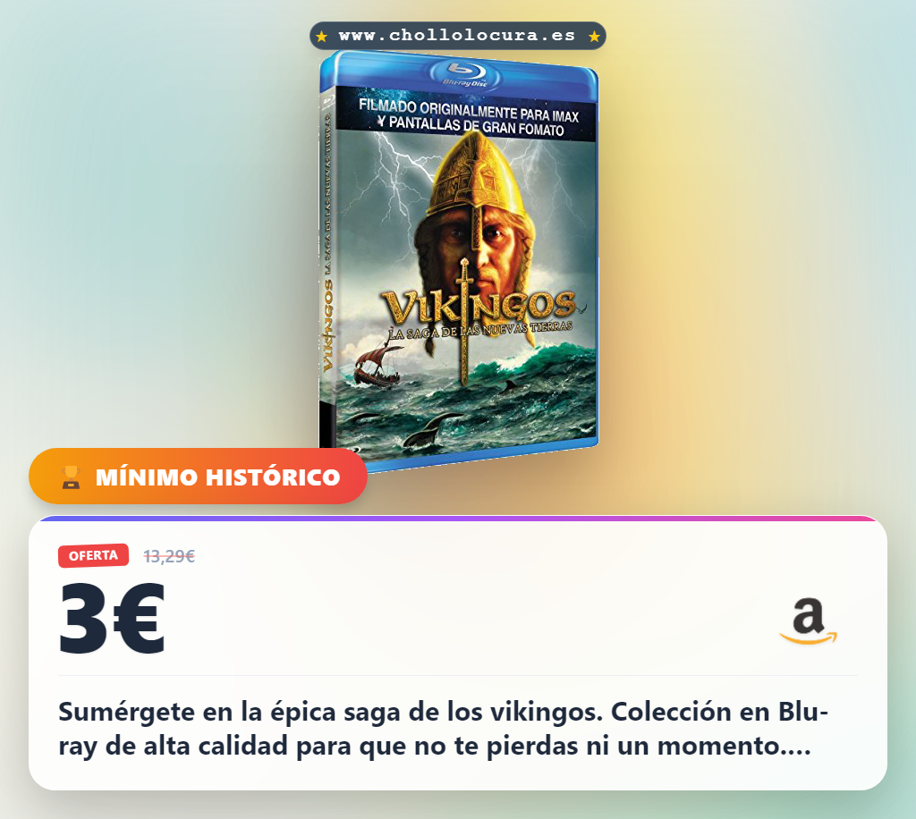 Consigue la saga de Vikingos: Las Nuevas Tierras en Blu-ray al mejor precio del año
