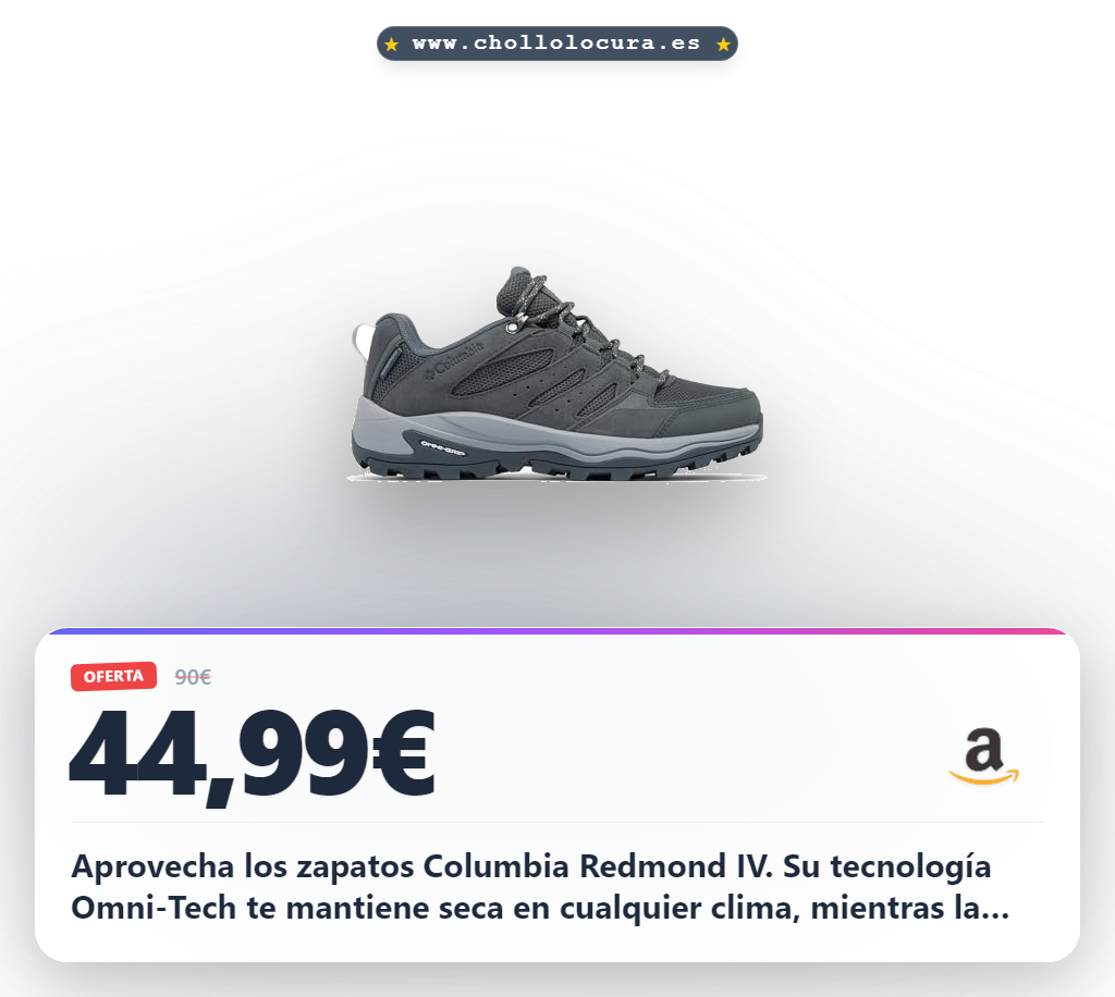 Aprovecha los Zapatos Impermeables Columbia Redmond IV Low para mujer con Omni-Tech y comodidad al mejor precio