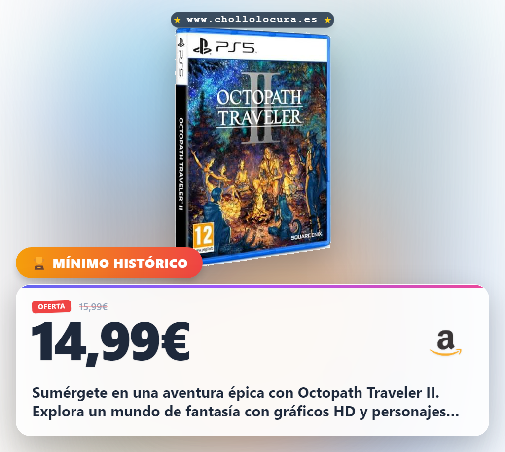 Aprovecha Octopath Traveler II para PS5 y sumérgete en una aventura épica con gráficos HD-2D y ocho viajeros