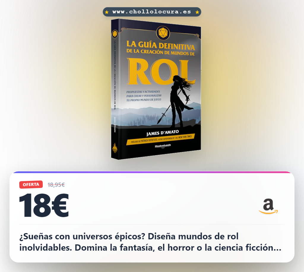 Aprovecha esta guía de mundos de rol: crea universos épicos de fantasía, ciencia ficción y horror a precio de chollo.