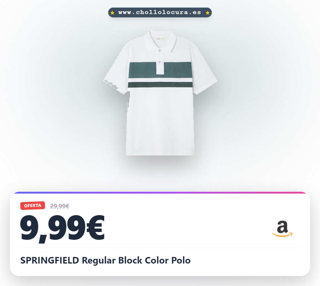 SPRINGFIELD Regular Block Color Polo