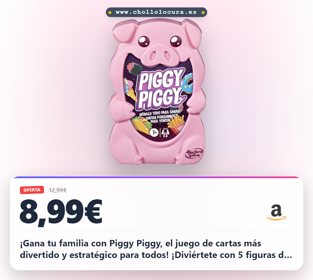 ¿¡Gana tu familia con Piggy Piggy, el juego de cartas más divertido y estratégico para todos! ¡Diviértete con la diversión familiar perfecta!