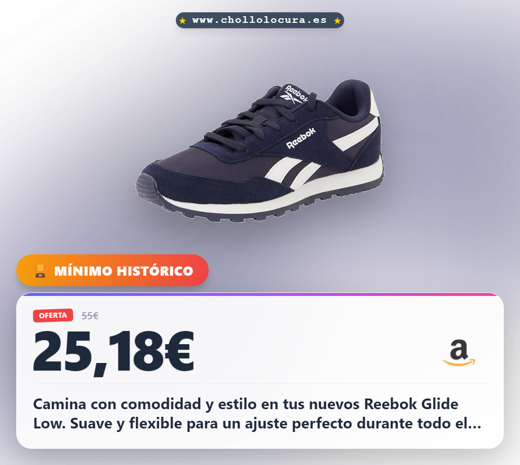 Consigue zapatillas Reebok Glide Low Vectornave en oferta al mejor precio para tu comodidad