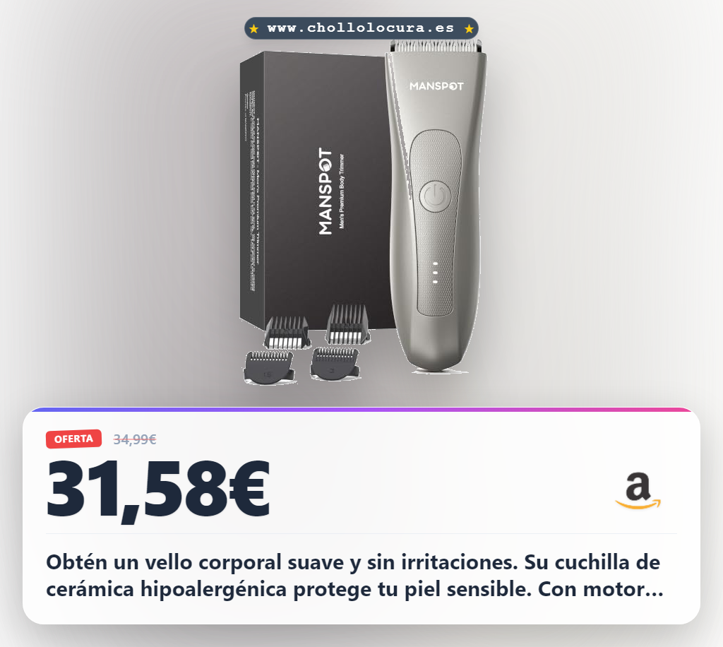 Consigue la afeitadora corporal hipoalergénica con cuchilla de cerámica y motor potente al mejor precio