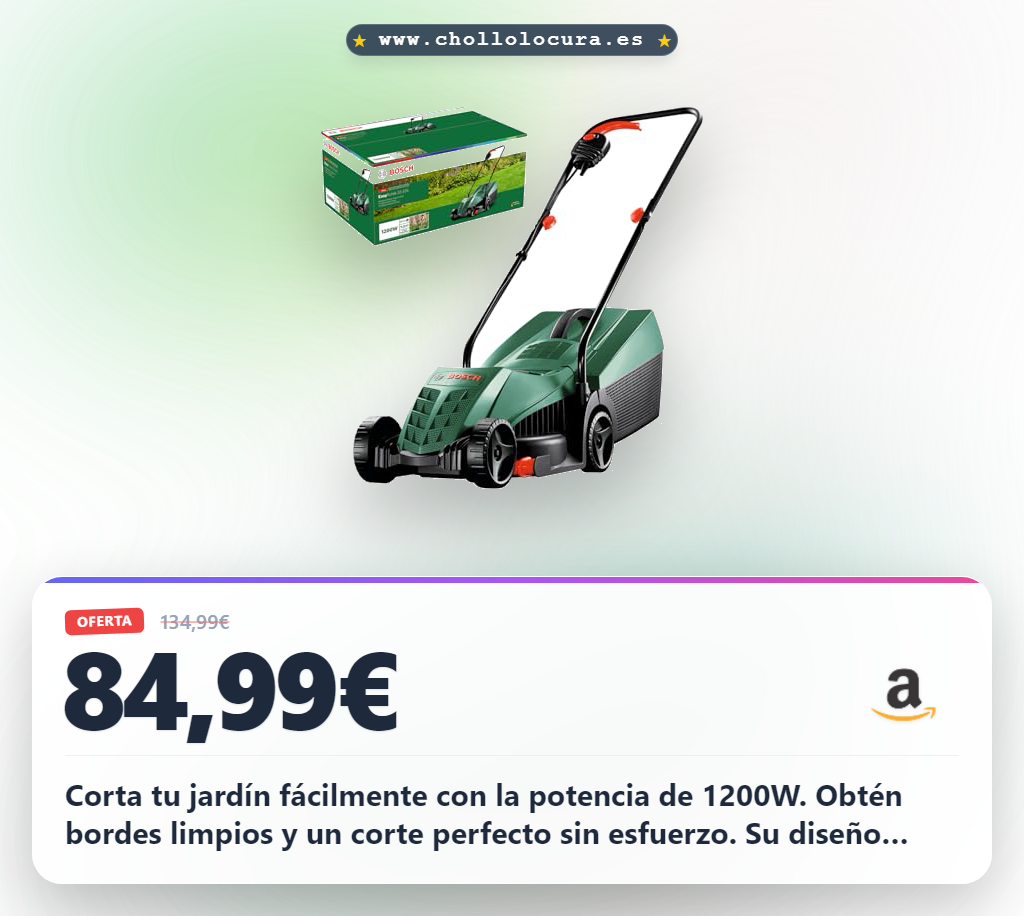 Consigue cortacésped EasyRotak 32-235 con 1200W y cesta de 31 litros al mejor precio