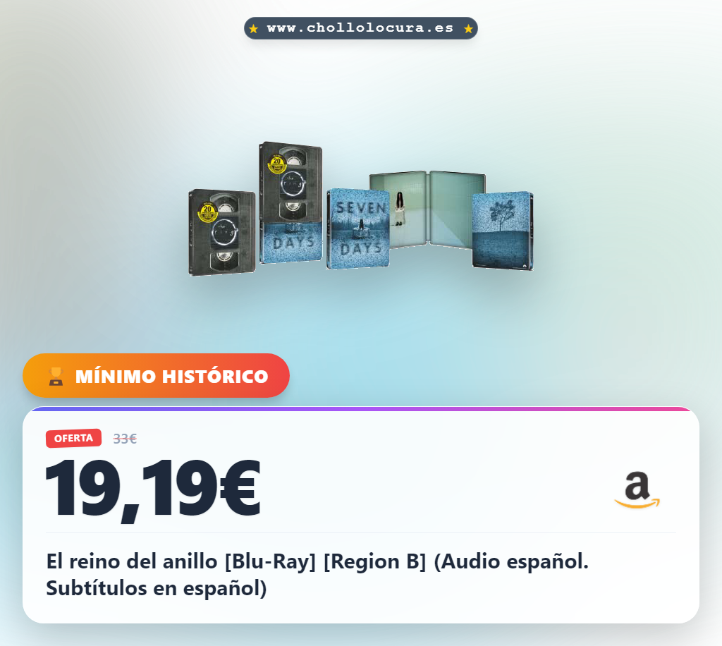 Encuentra El reino del anillo Blu-Ray en oferta con audio y subtítulos en español al mejor precio.