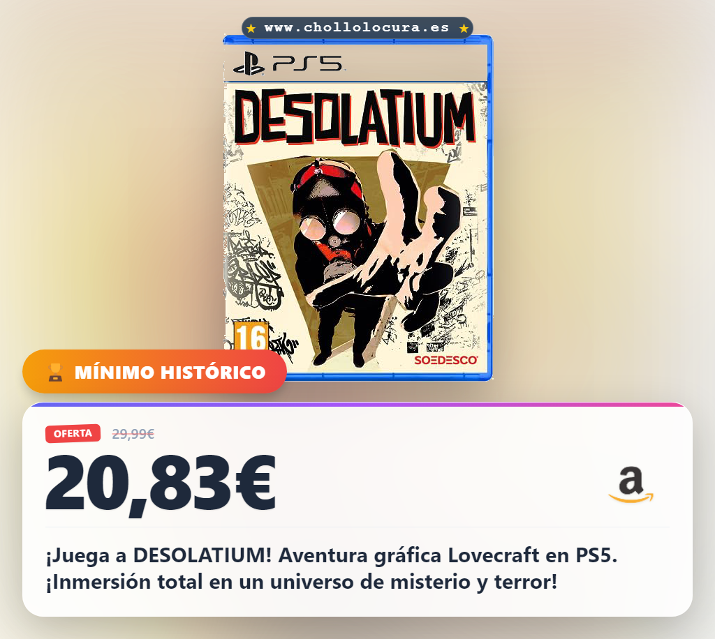 ¡Juega a DESOLATIUM! Aventura gráfica Lovecraft en PS5