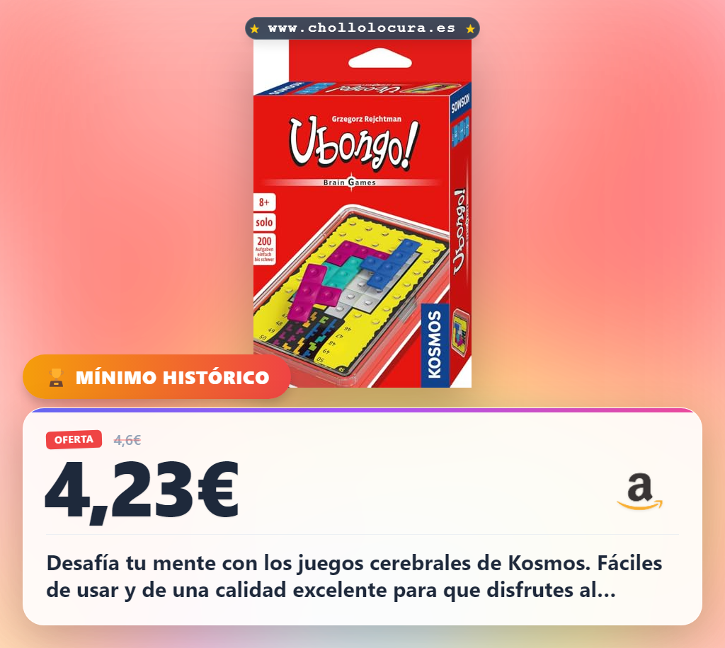 Aprovecha los juegos cerebrales Kosmos Ubongo de buena calidad y fáciles de usar