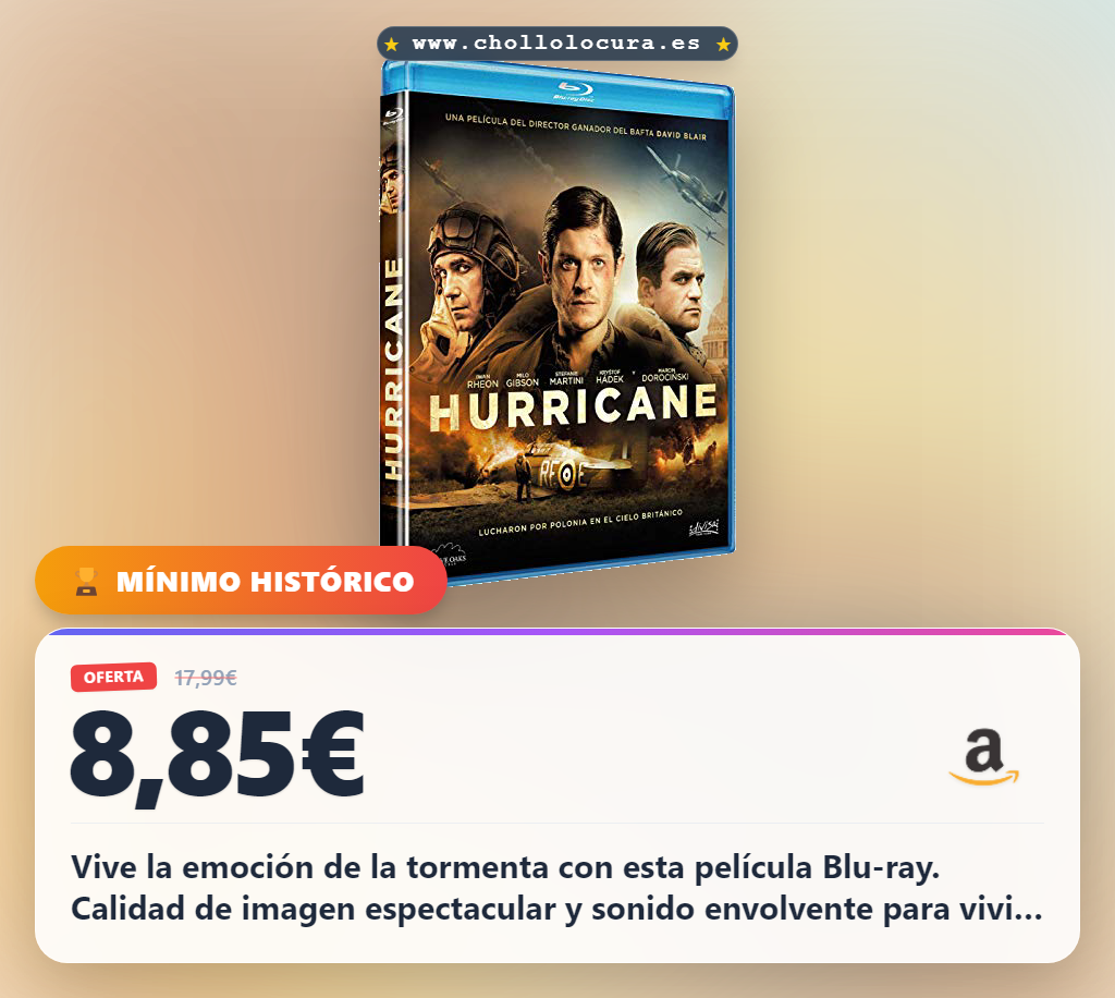 Consigue la película Hurricane 2018 en Blu-ray al mejor precio de oferta histórica