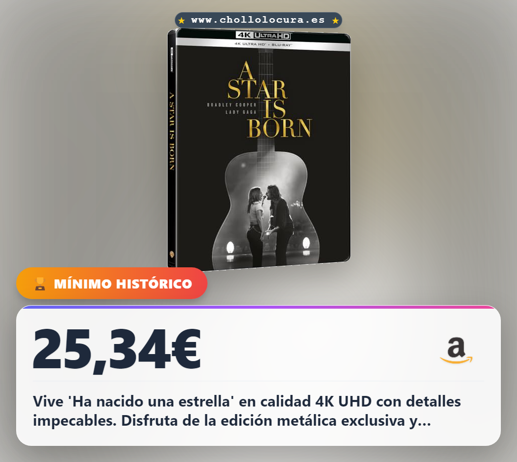 Disfruta la película en 4K UHD con edición metálica exclusiva al mejor precio de oferta histórica