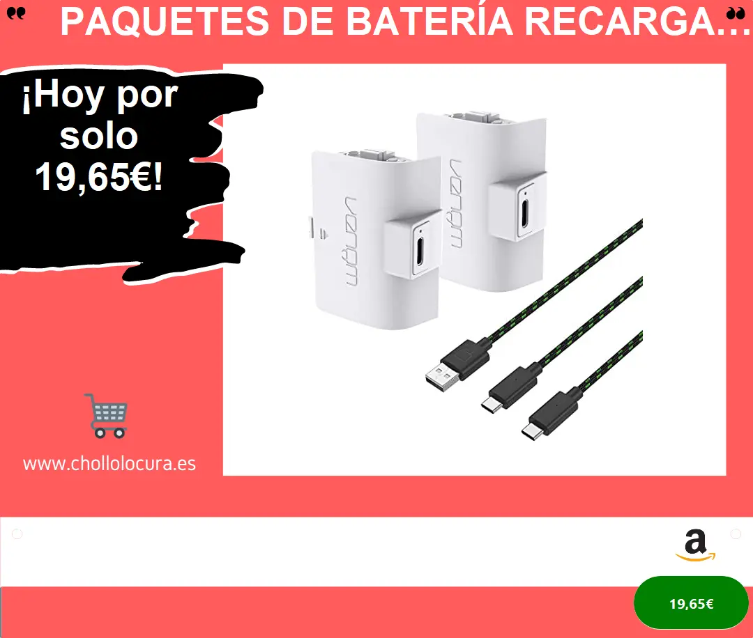 Paquetes de Batería Recargable para Xbox Series X y S/Xbox One