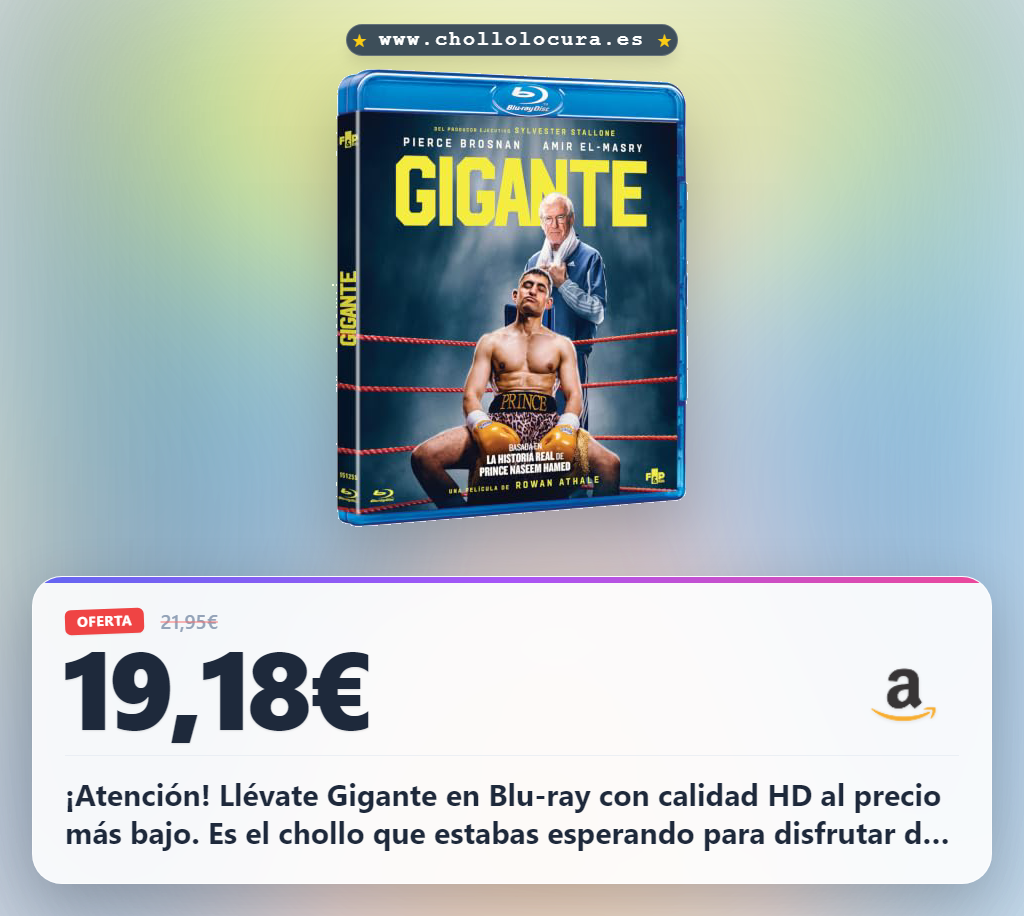 Encuentra la película Gigante en formato Blu-ray con calidad HD al mejor precio de chollo