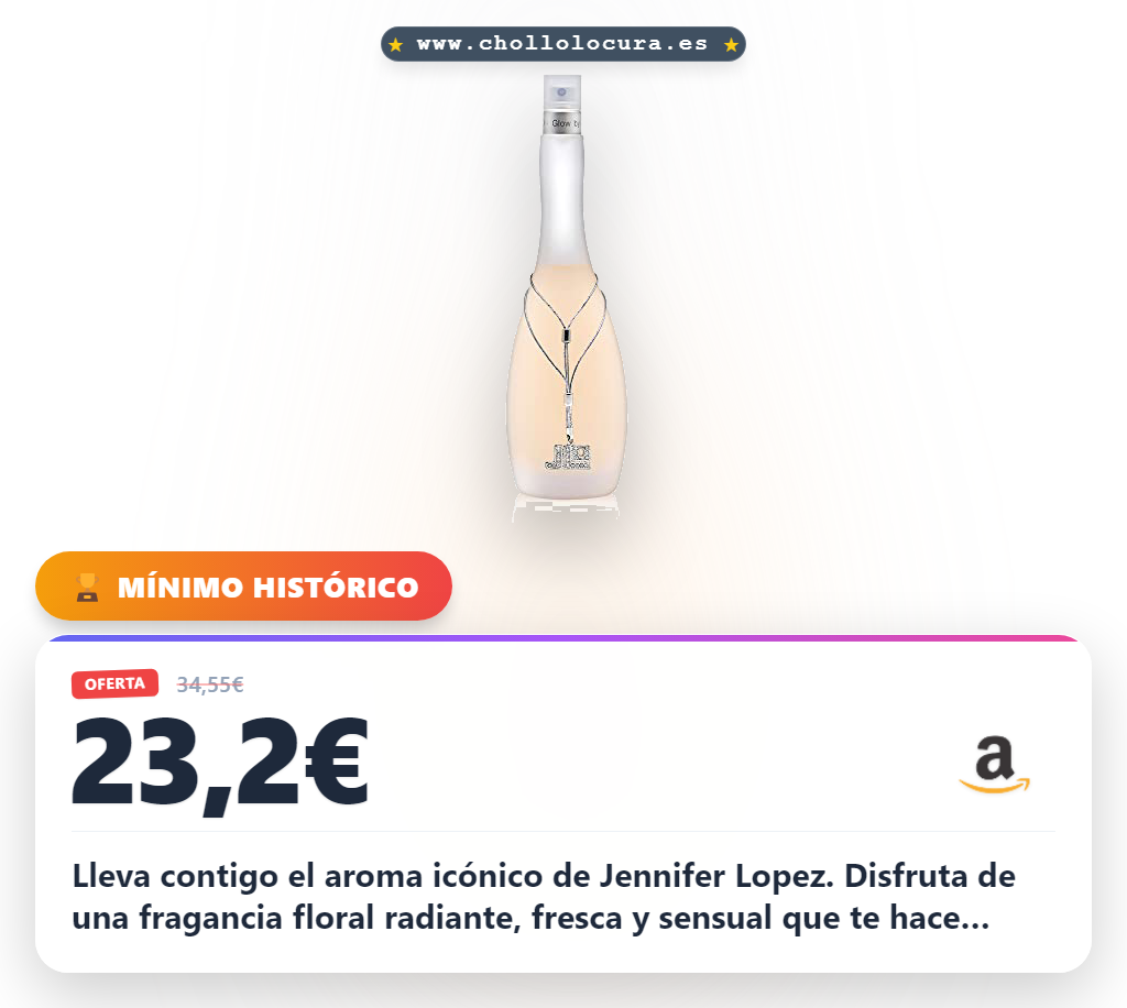 Aprovecha la fragancia Glow by JLo de lujo: el aroma icónico de Jennifer Lopez en oferta histórica