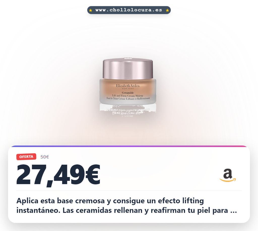 Aprovecha la base Ceramide Lift and Firm de Elizabeth Arden con triple ceramida para piel normal a seca