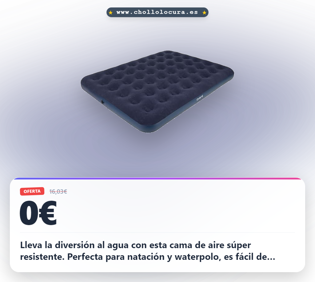 Compra la cama de aire globo Avenli para natación y waterpolo infantil a precio de chollo en oferta histórica