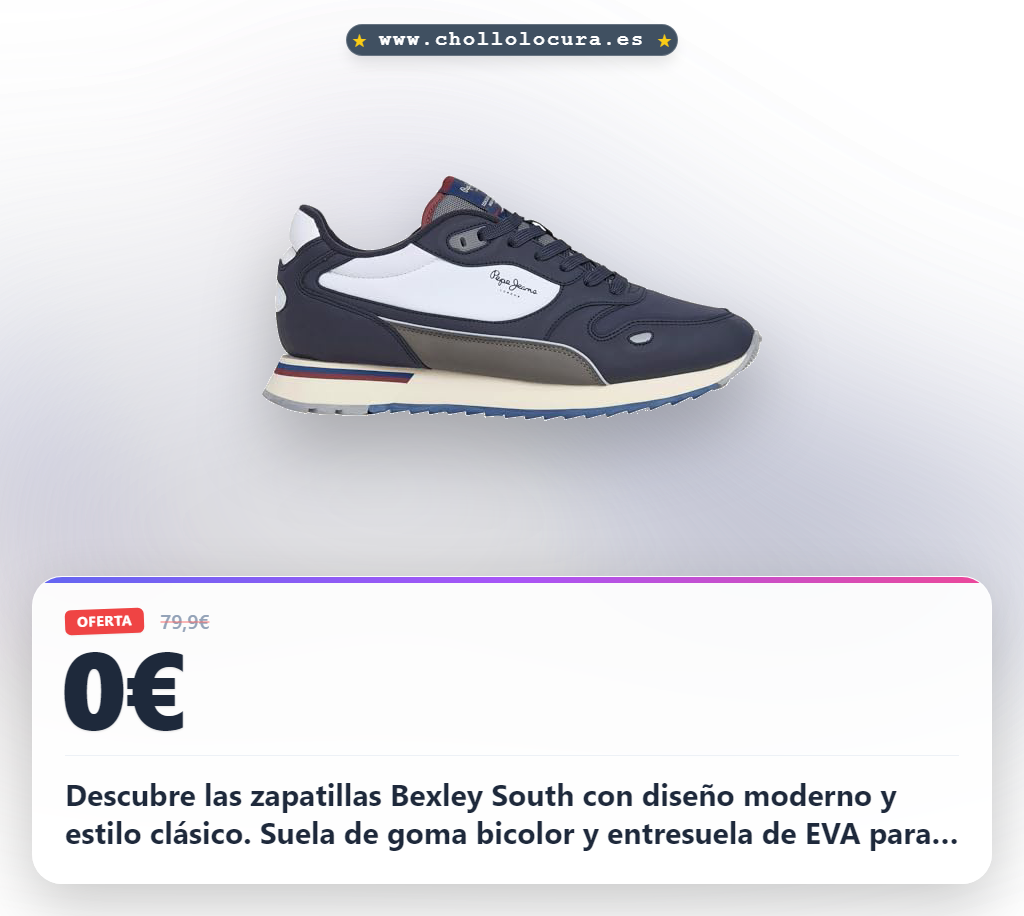 Aprovecha las zapatillas Bexley South Marino con suela de goma bicolor y diseño moderno en oferta limitada