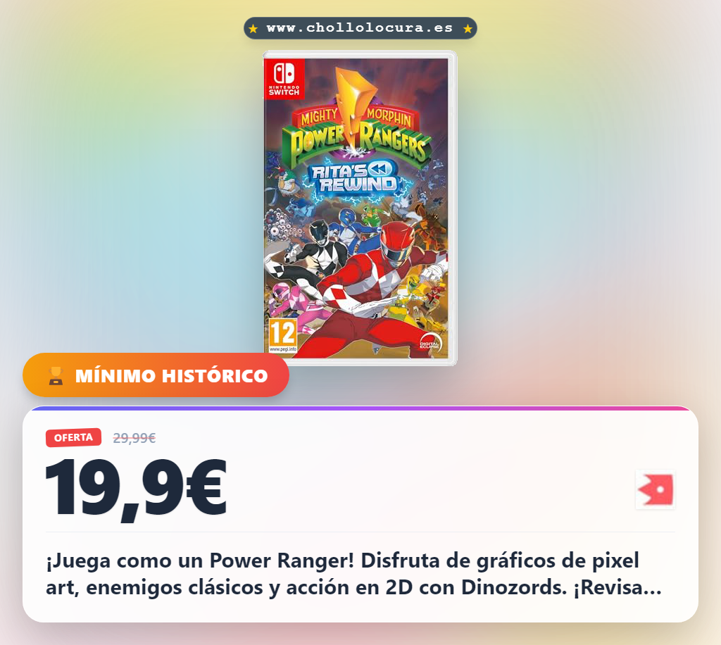 Mighty Morphin Power Rangers: Ritas Rewind - Switch para Nintendo Switch