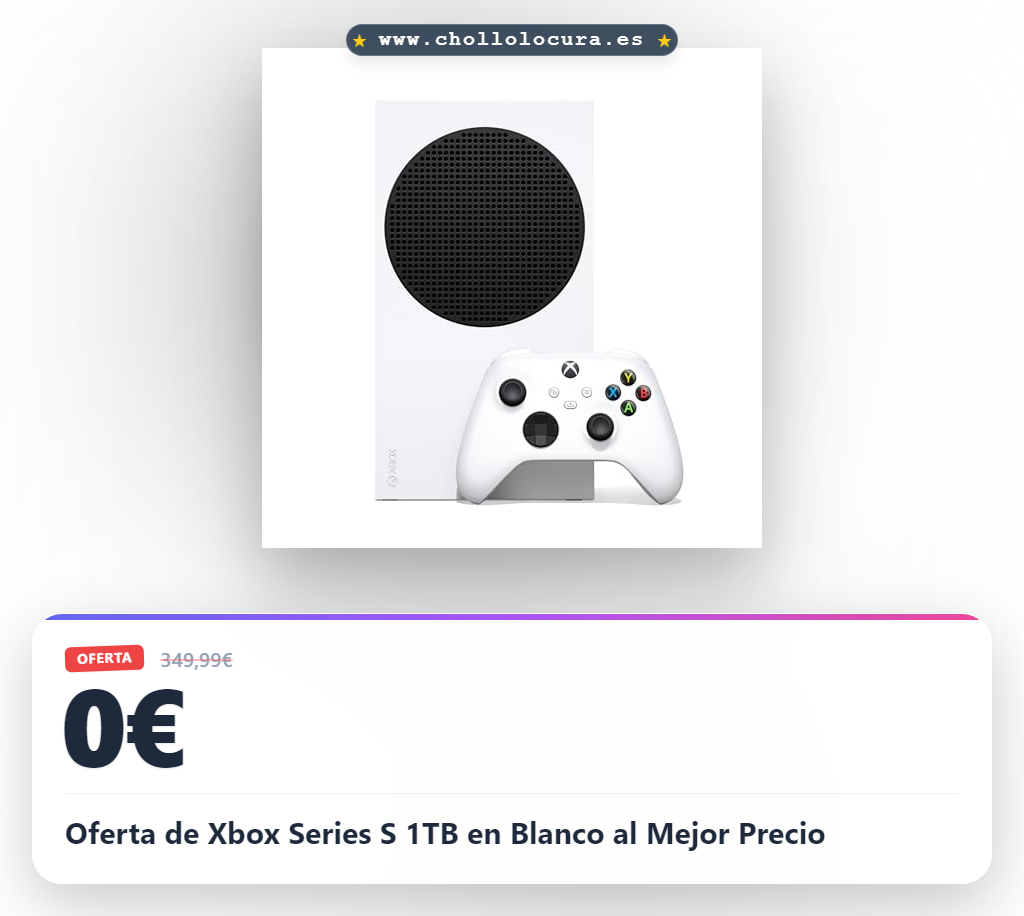 Oferta de Xbox Series S 1TB en Blanco al Mejor Precio