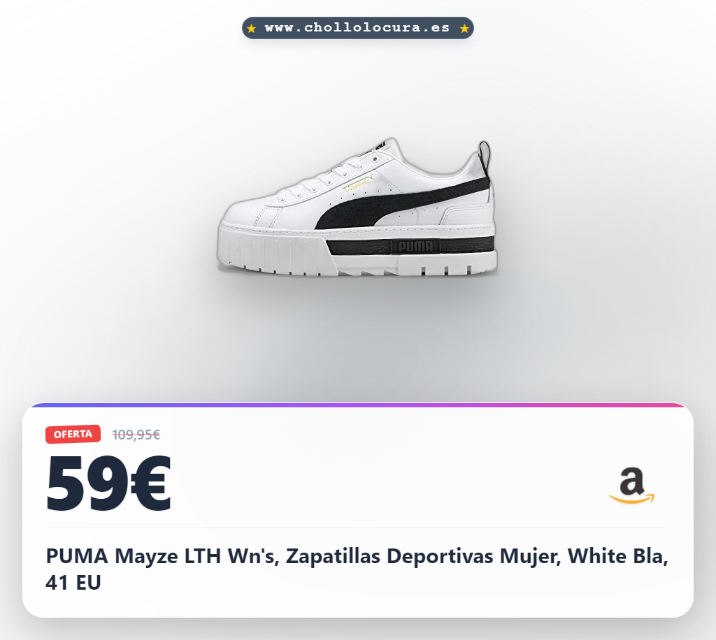 PUMA Mayze LTH Wn's, Zapatillas Deportivas Mujer, White Bla, 41 EU