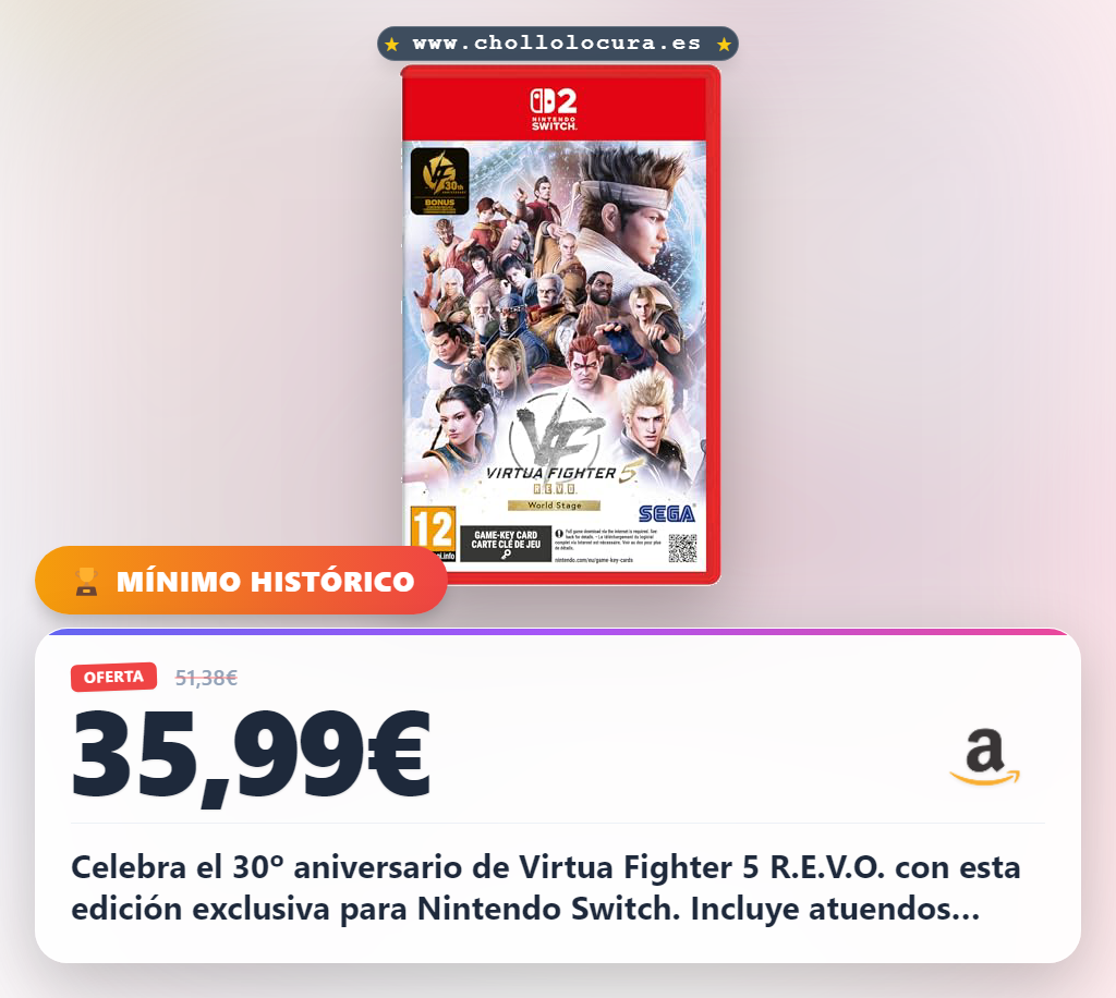 Aprovecha la edición 30 aniversario Virtua Fighter 5 R.E.V.O. exclusiva para Nintendo Switch con atuendos únicos